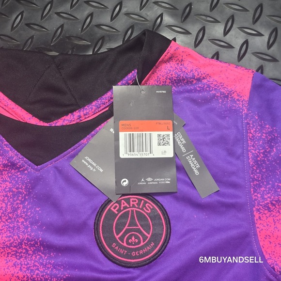 PSG Jordan Draxler‎ 23 2020/21 Fourth Vaporknit Jersey Mens Large NWT - Picture 9 of 16